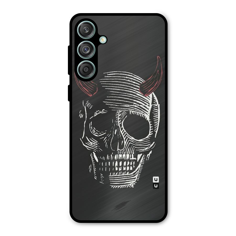 Spooky Face Metal Back Case for Galaxy M55 5G