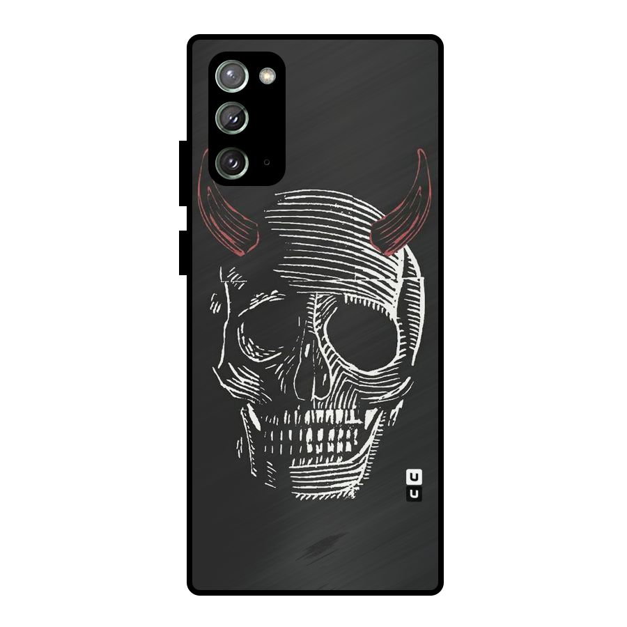 Spooky Face Metal Back Case for Galaxy Note 20