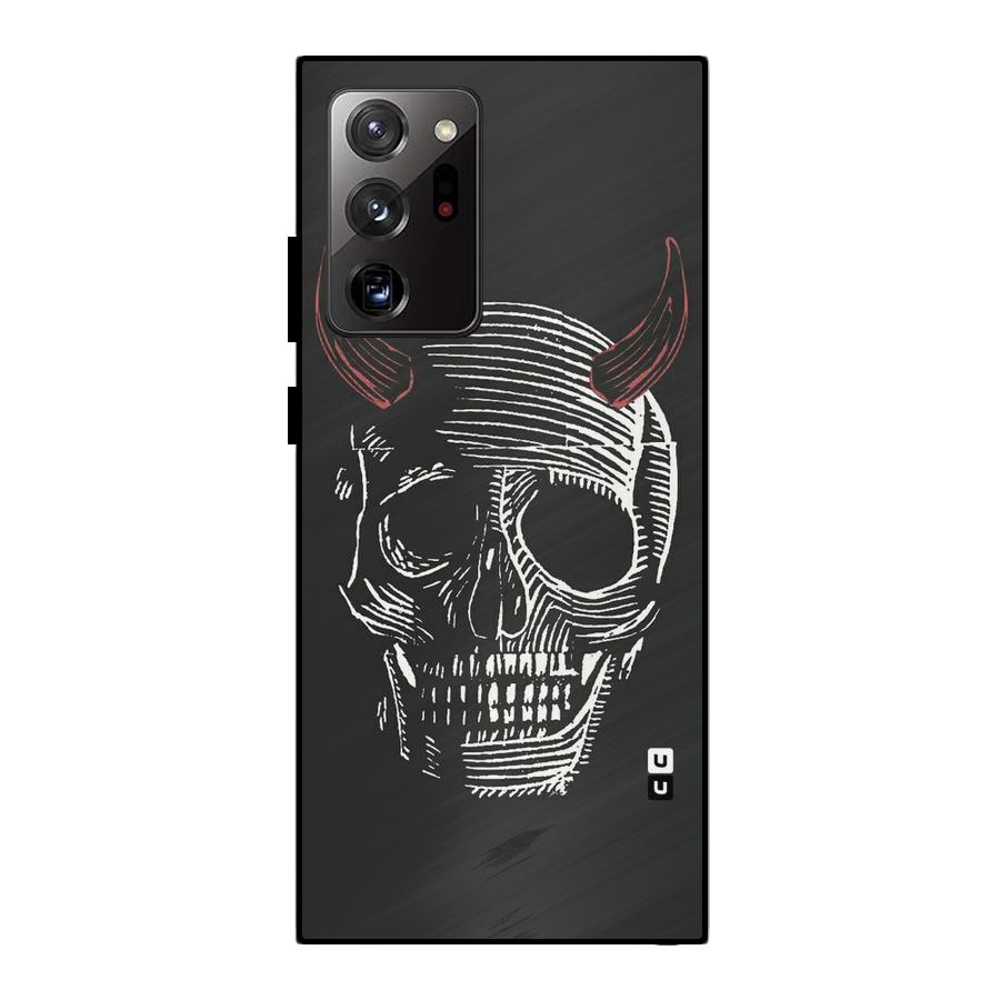 Spooky Face Metal Back Case for Galaxy Note 20 Ultra