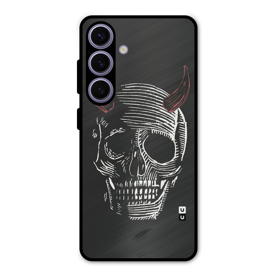 Spooky Face Metal Back Case for Galaxy S24