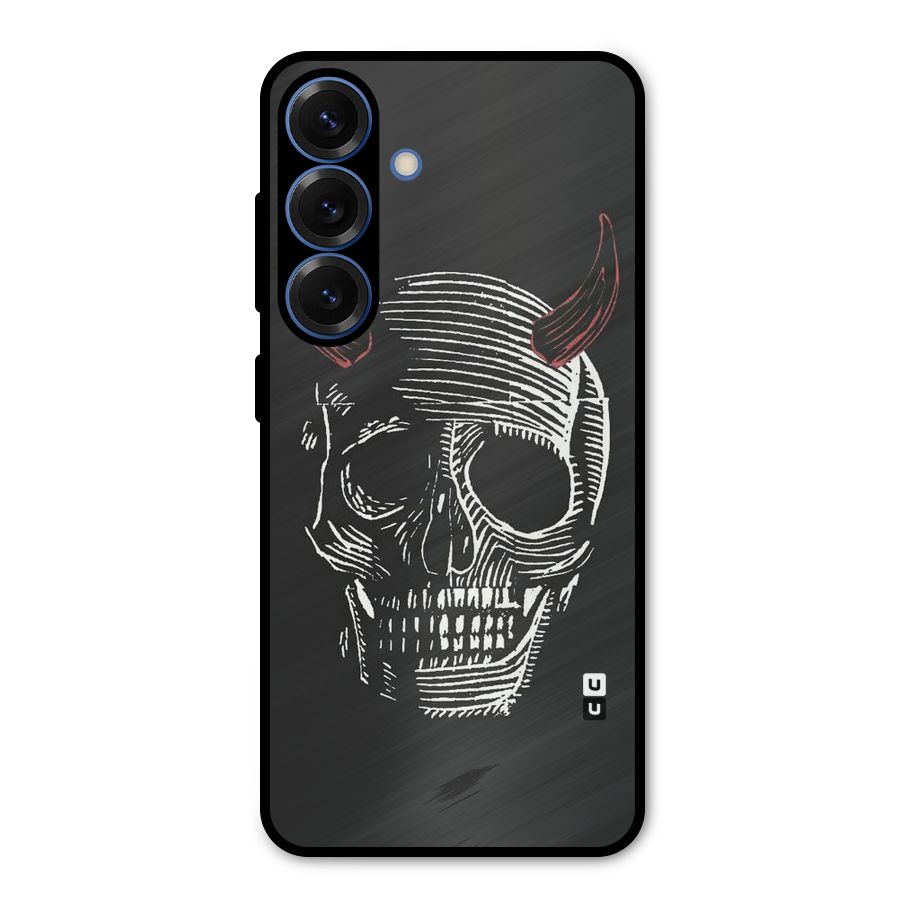 Spooky Face Metal Back Case for Galaxy S25