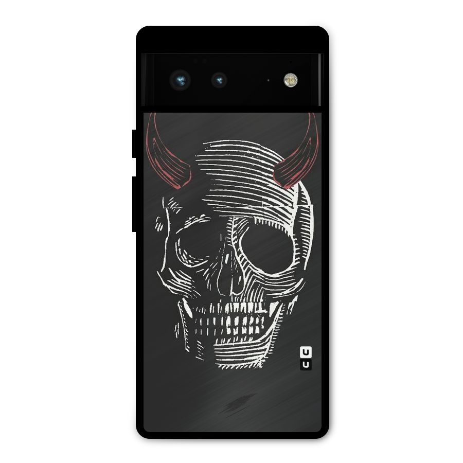 Spooky Face Metal Back Case for Google Pixel 6