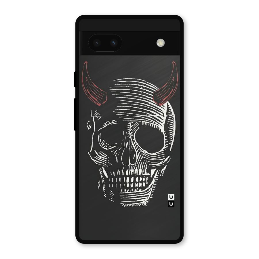Spooky Face Metal Back Case for Google Pixel 6a