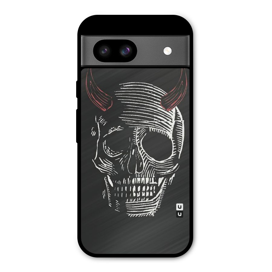 Spooky Face Metal Back Case for Google Pixel 8a