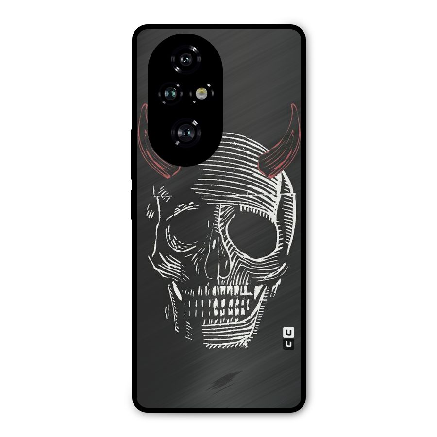 Spooky Face Metal Back Case for Honor 200 Pro