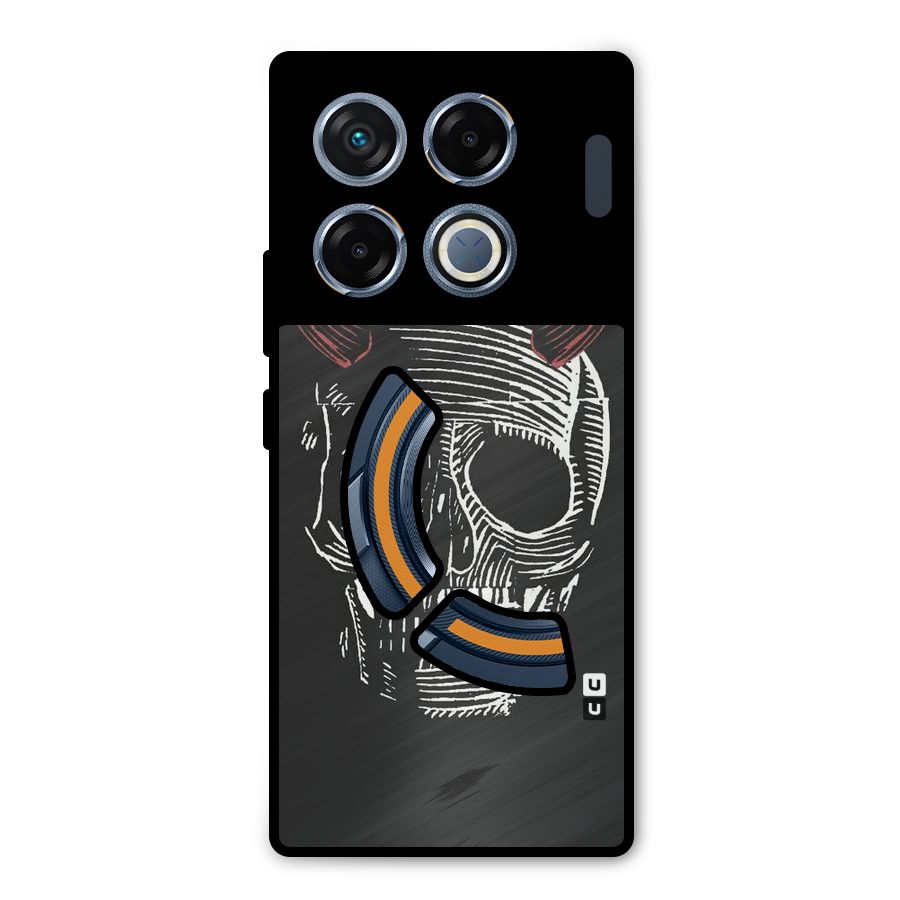 Spooky Face Metal Back Case for Infinix GT 20 Pro