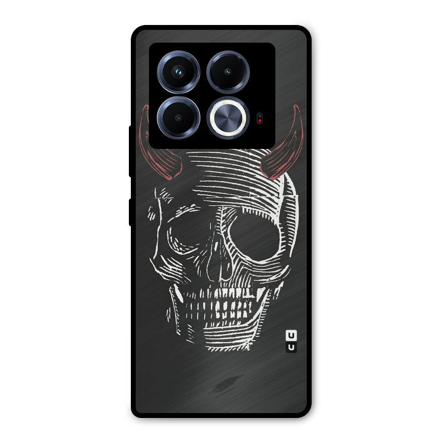 Spooky Face Metal Back Case for Infinix Note 40 5G