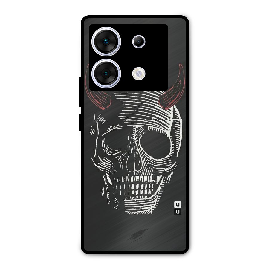 Spooky Face Metal Back Case for Infinix Zero 30 5G