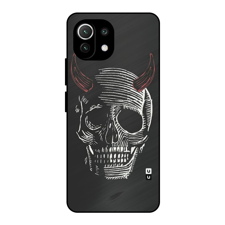Spooky Face Metal Back Case for Mi 11 Lite NE 5G