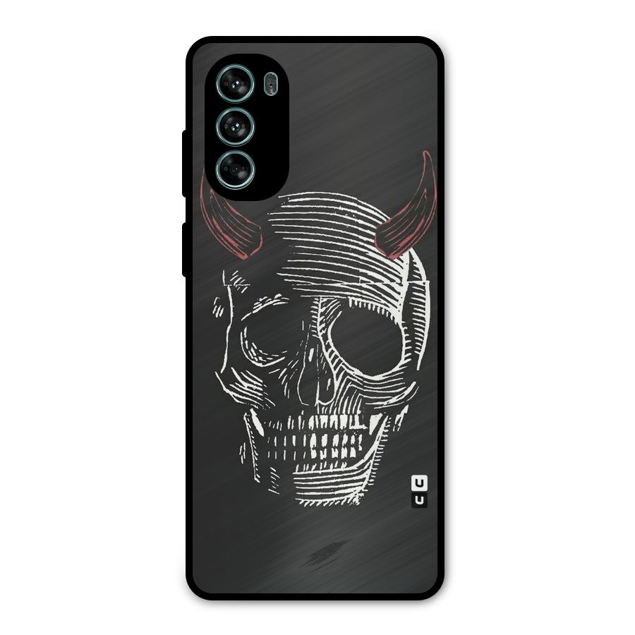 Spooky Face Metal Back Case for Moto G62
