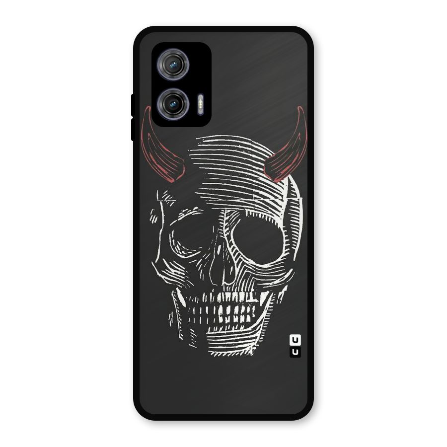 Spooky Face Metal Back Case for Moto G73