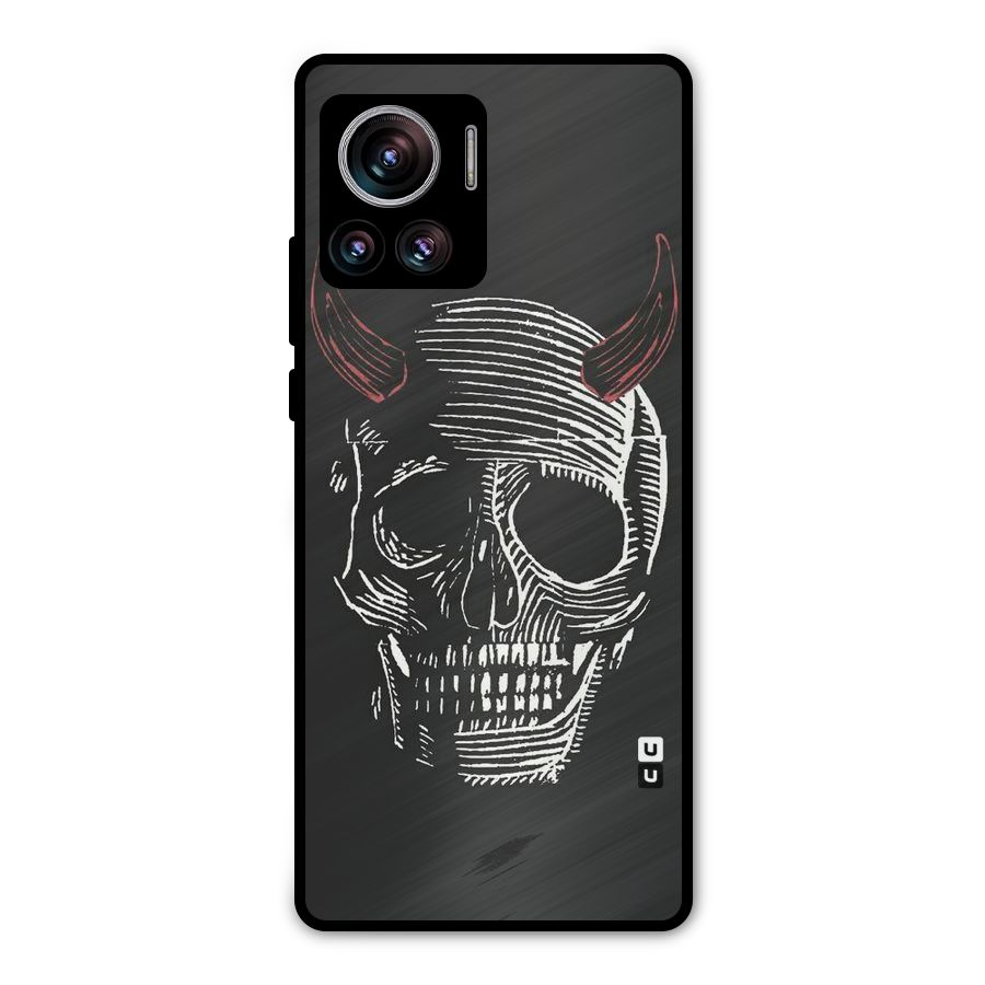 Spooky Face Metal Back Case for Motorola Edge 30 Ultra