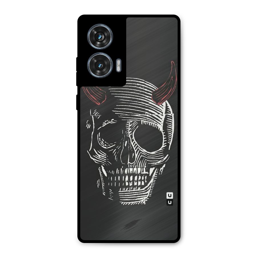 Spooky Face Metal Back Case for Motorola Edge 50 Fusion