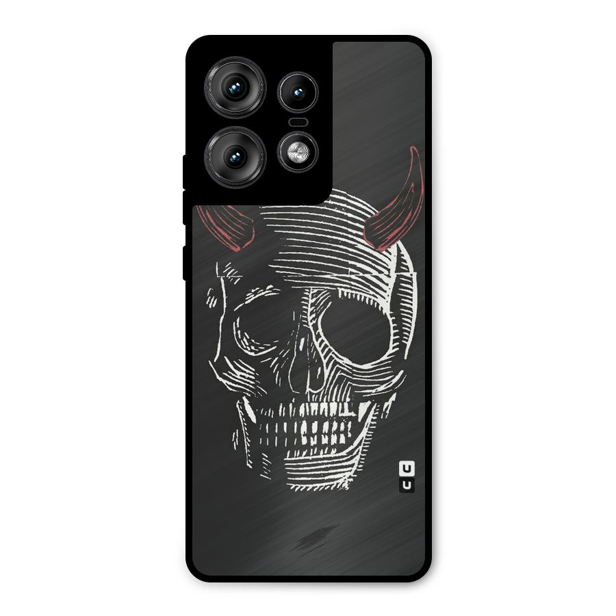 Spooky Face Metal Back Case for Motorola Edge 50 Pro