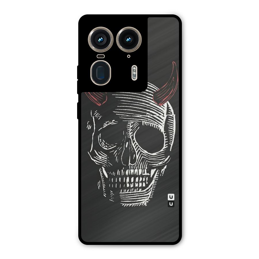 Spooky Face Metal Back Case for Motorola Edge 50 Ultra
