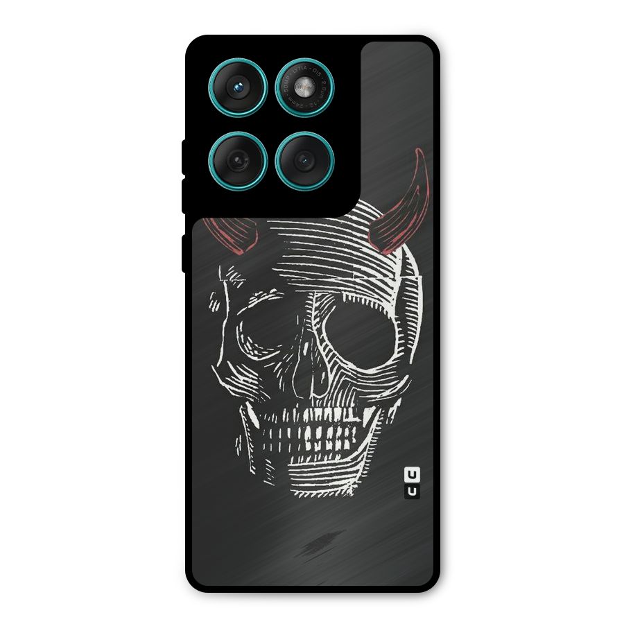 Spooky Face Metal Back Case for Motorola Edge 60