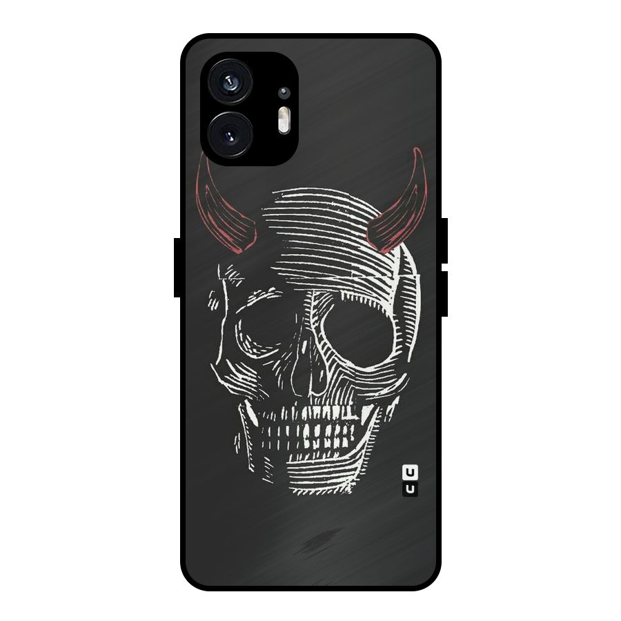 Spooky Face Metal Back Case for Nothing Phone 2