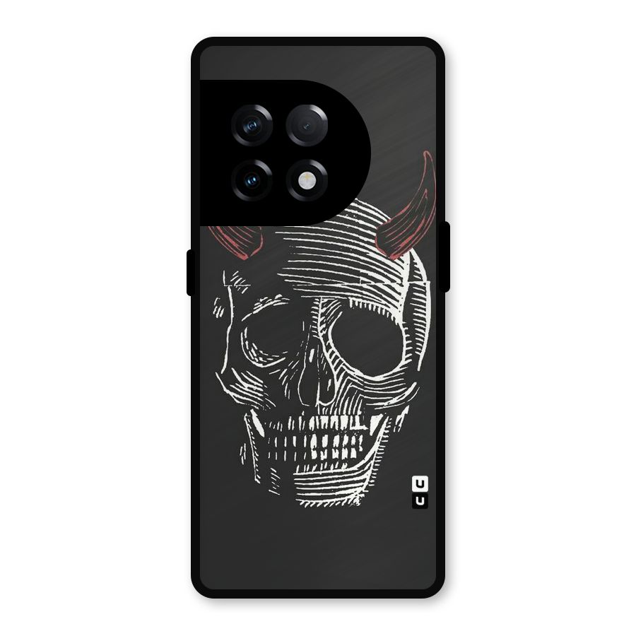 Spooky Face Metal Back Case for OnePlus 11R