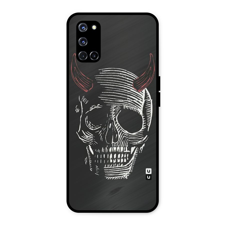 Spooky Face Metal Back Case for Oppo A52