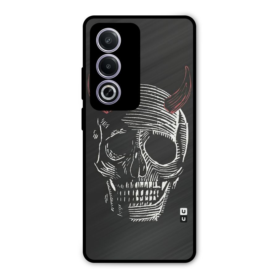 Spooky Face Metal Back Case for Oppo K12x
