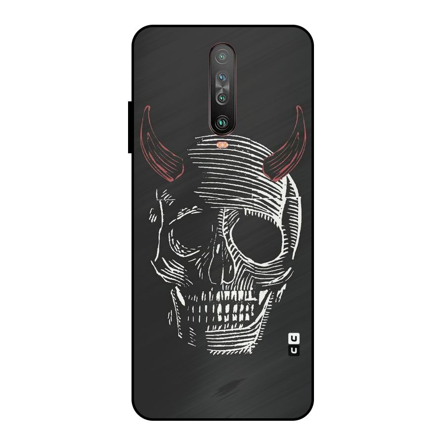Spooky Face Metal Back Case for Poco X2