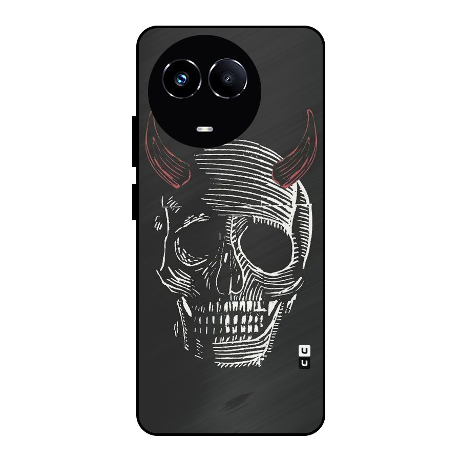Spooky Face Metal Back Case for Realme 11 5G