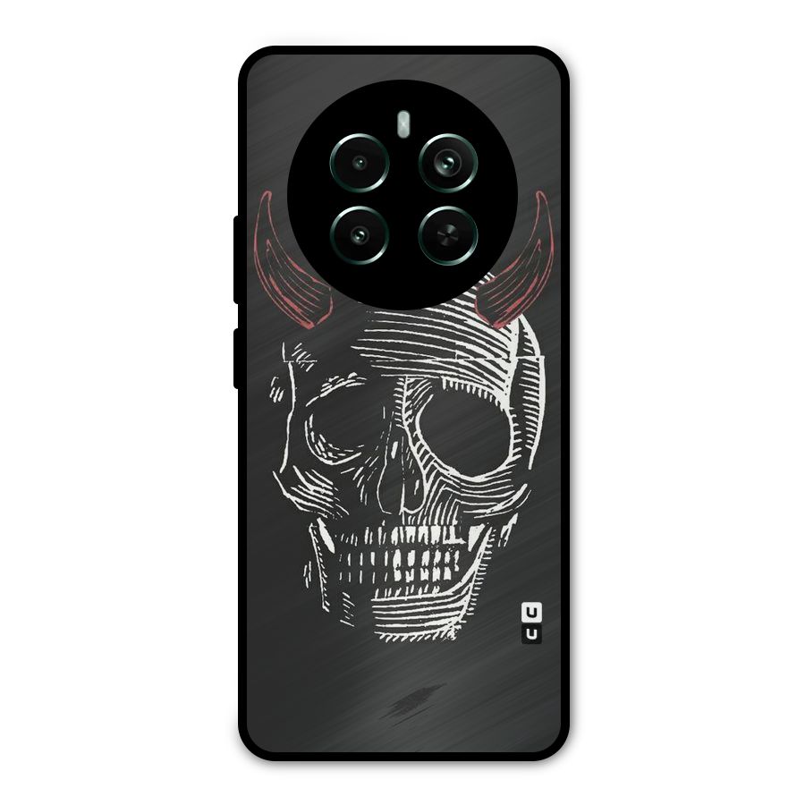Spooky Face Metal Back Case for Realme 12 Pro Plus