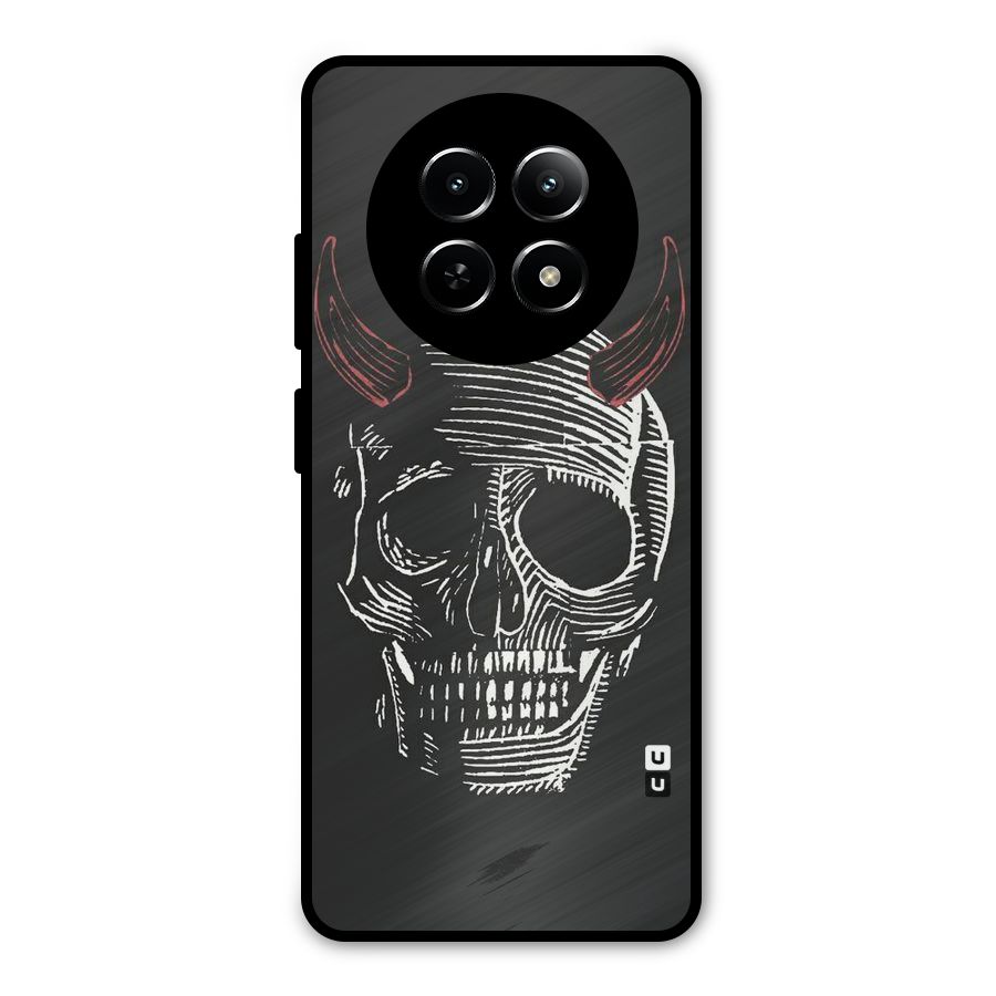 Spooky Face Metal Back Case for Realme 13