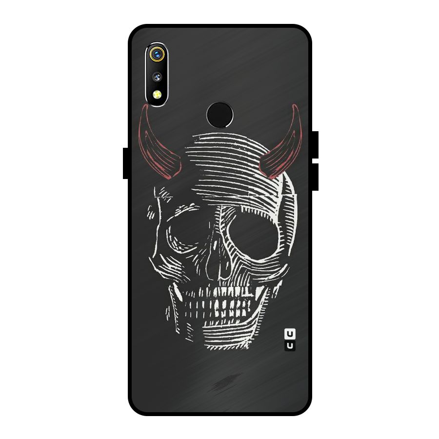 Spooky Face Metal Back Case for Realme 3i