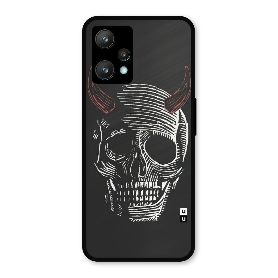Spooky Face Metal Back Case for Realme 9