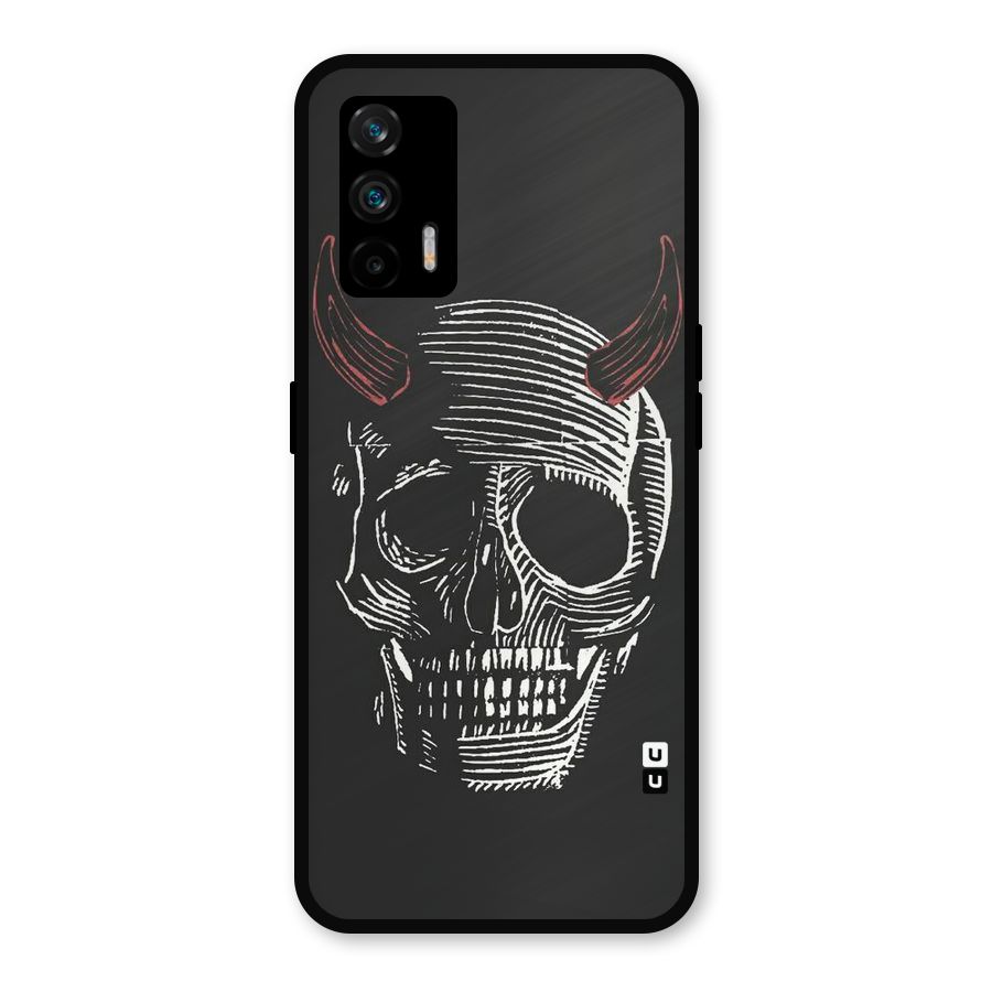 Spooky Face Metal Back Case for Realme GT 5G