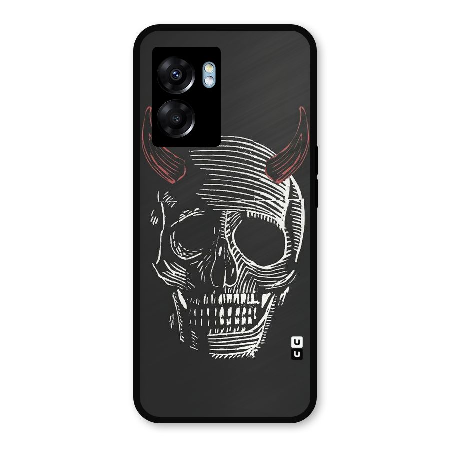 Spooky Face Metal Back Case for Realme Narzo 50 5G