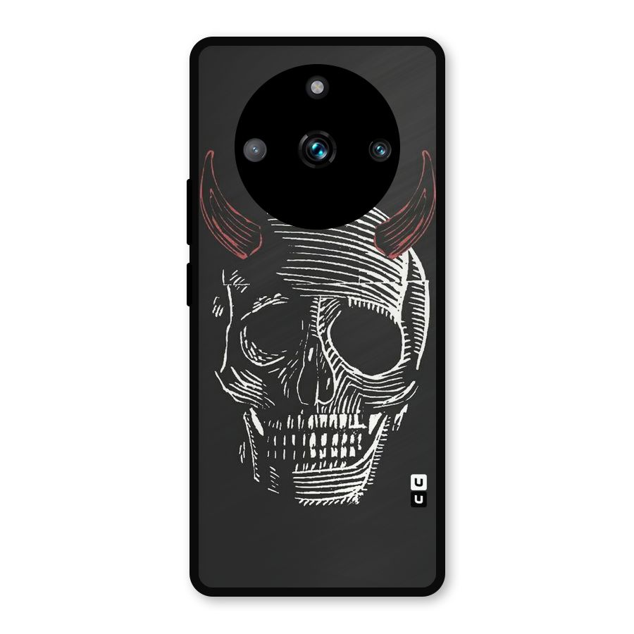 Spooky Face Metal Back Case for Realme Narzo 60 Pro