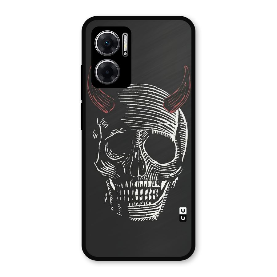 Spooky Face Metal Back Case for Redmi 11 Prime 5G