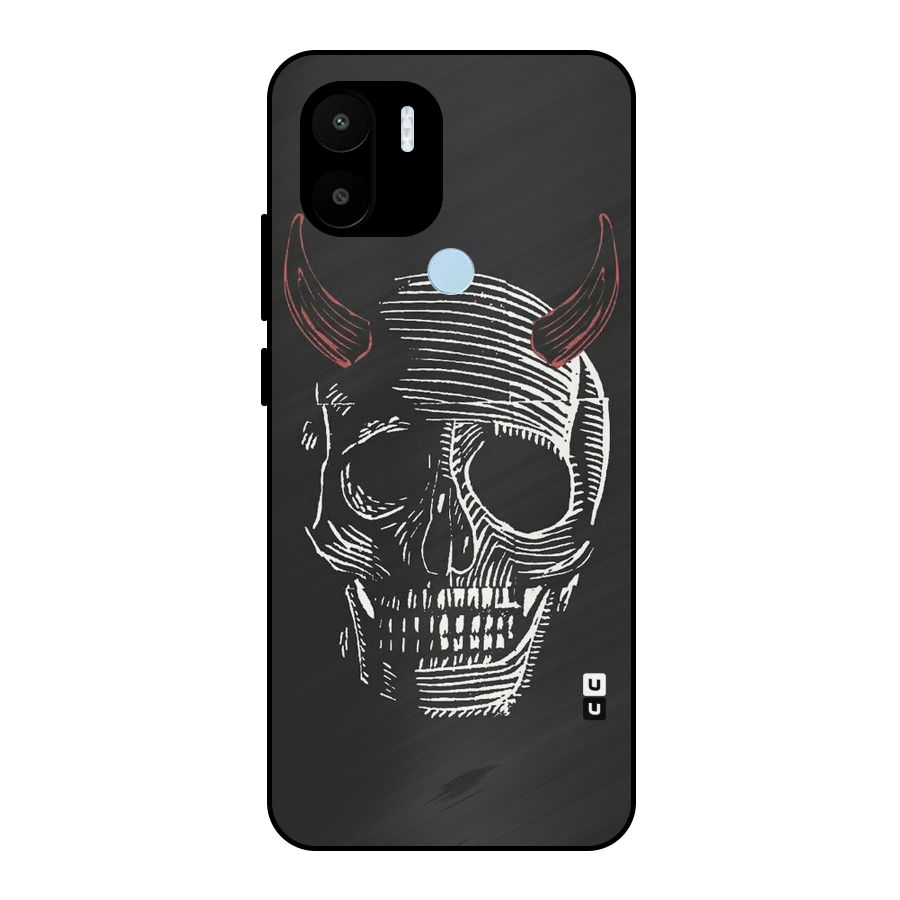 Spooky Face Metal Back Case for Redmi A2+