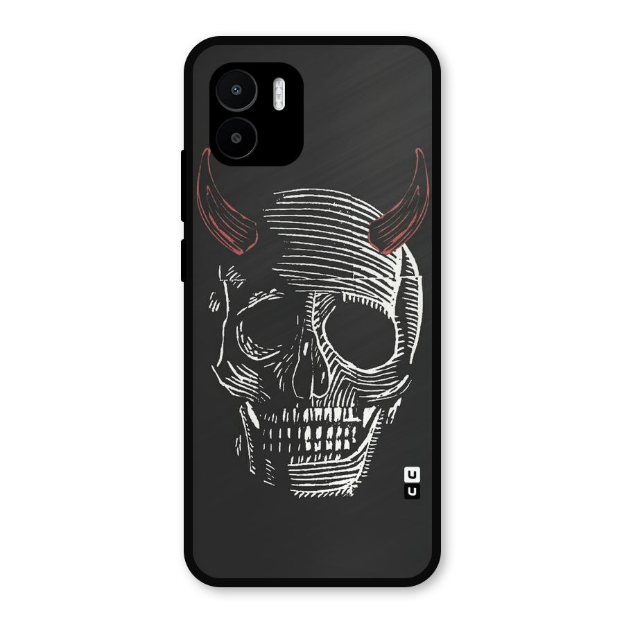 Spooky Face Metal Back Case for Redmi A2