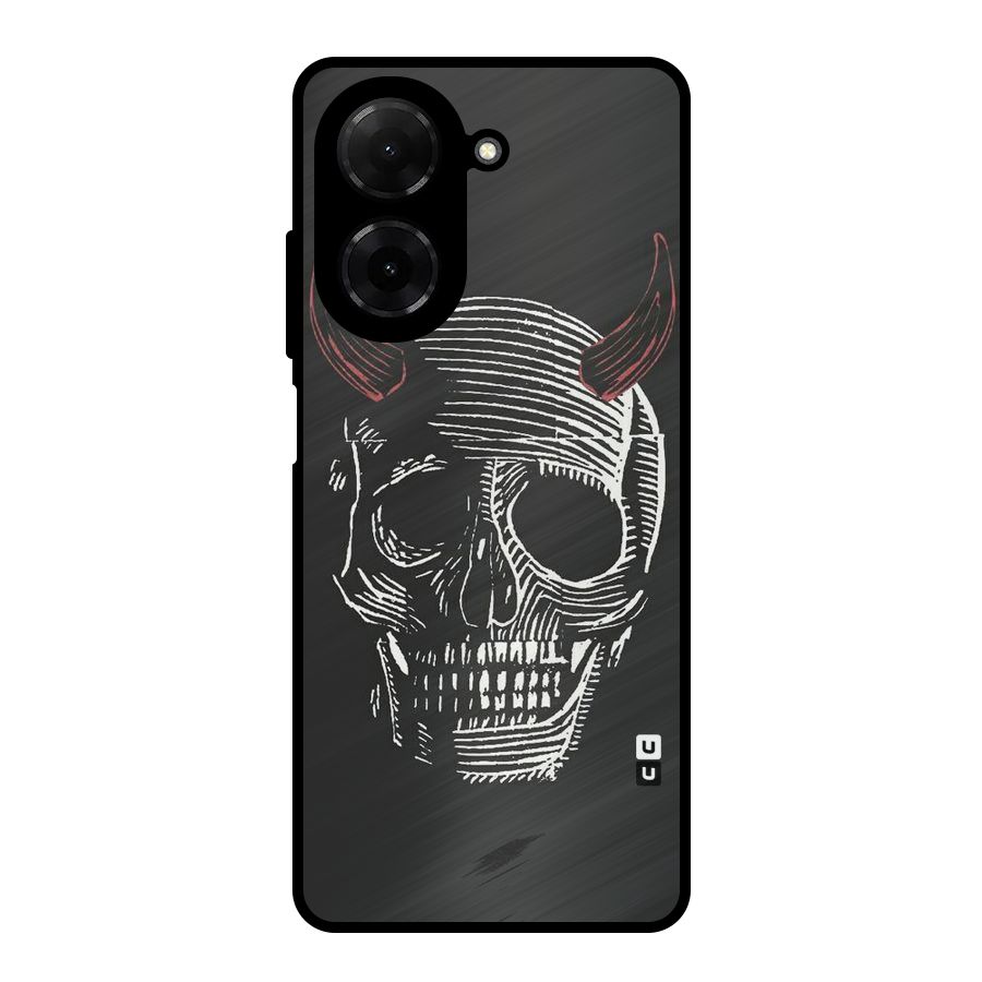 Spooky Face Metal Back Case for Redmi A5 4G
