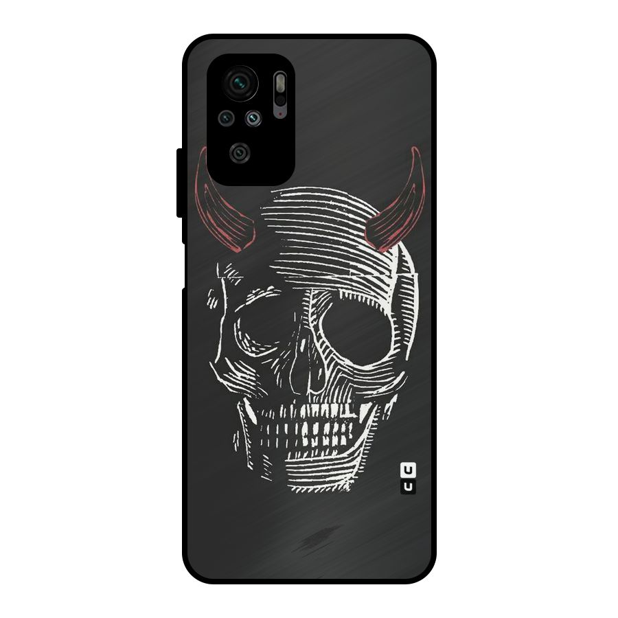 Spooky Face Metal Back Case for Redmi Note 10S