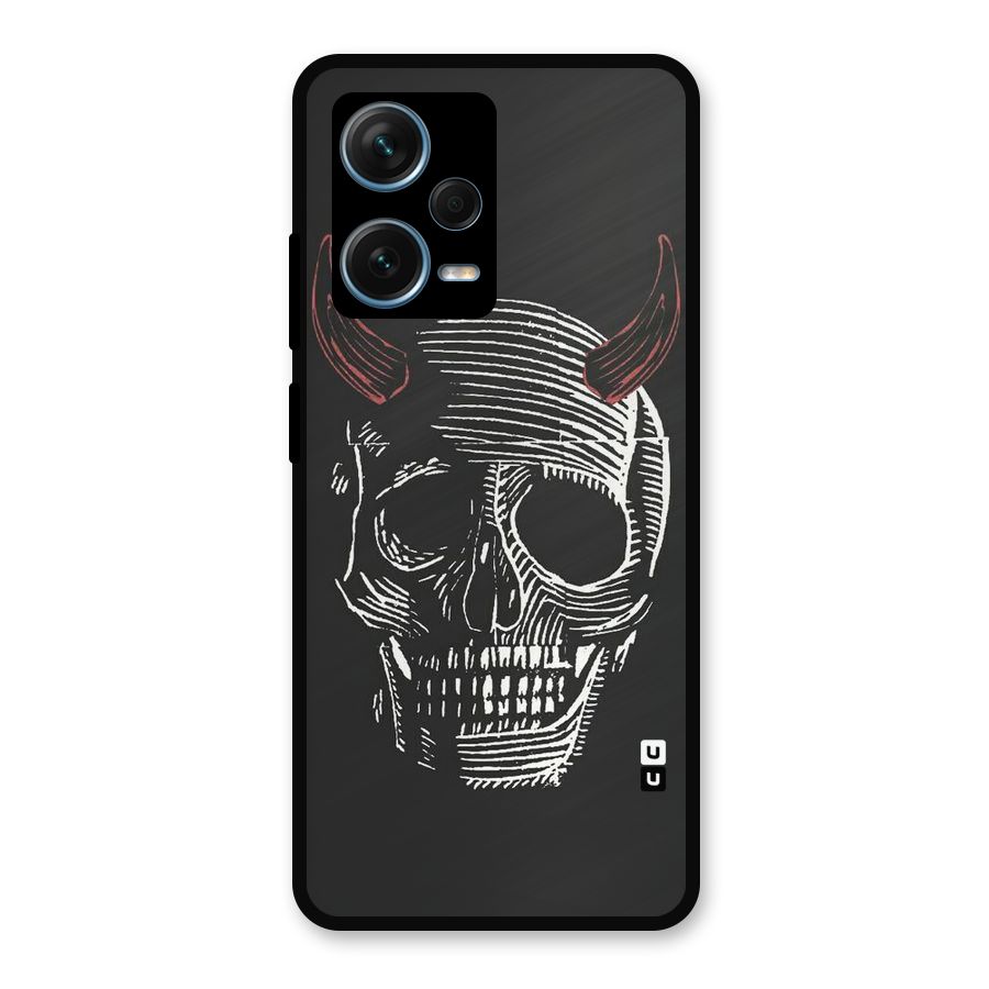 Spooky Face Metal Back Case for Redmi Note 12 Pro Plus 5G