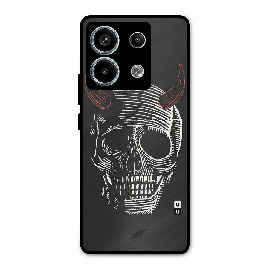 Spooky Face Metal Back Case for Redmi Note 13 Pro 5G