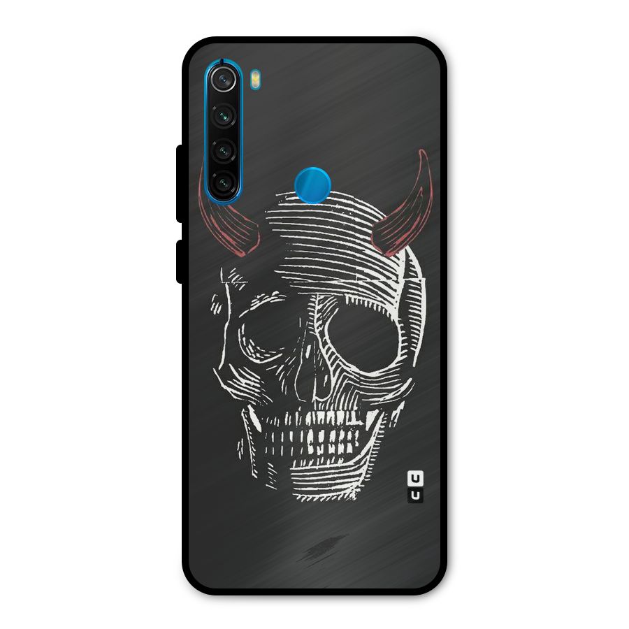 Spooky Face Metal Back Case for Redmi Note 8