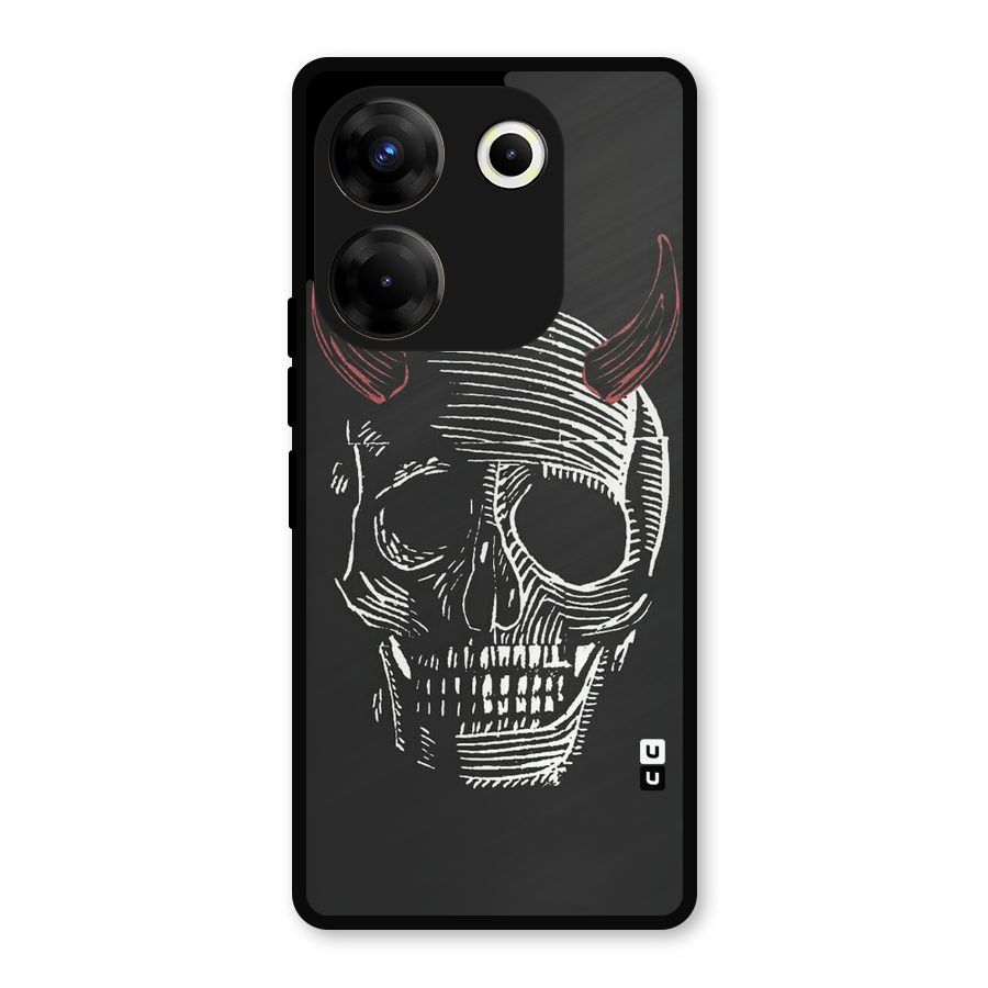 Spooky Face Metal Back Case for Tecno Camon 20