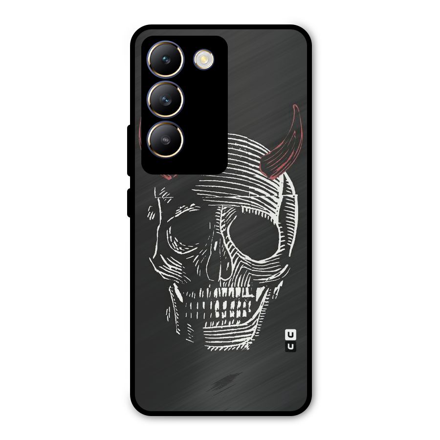 Spooky Face Metal Back Case for Vivo T3 5G