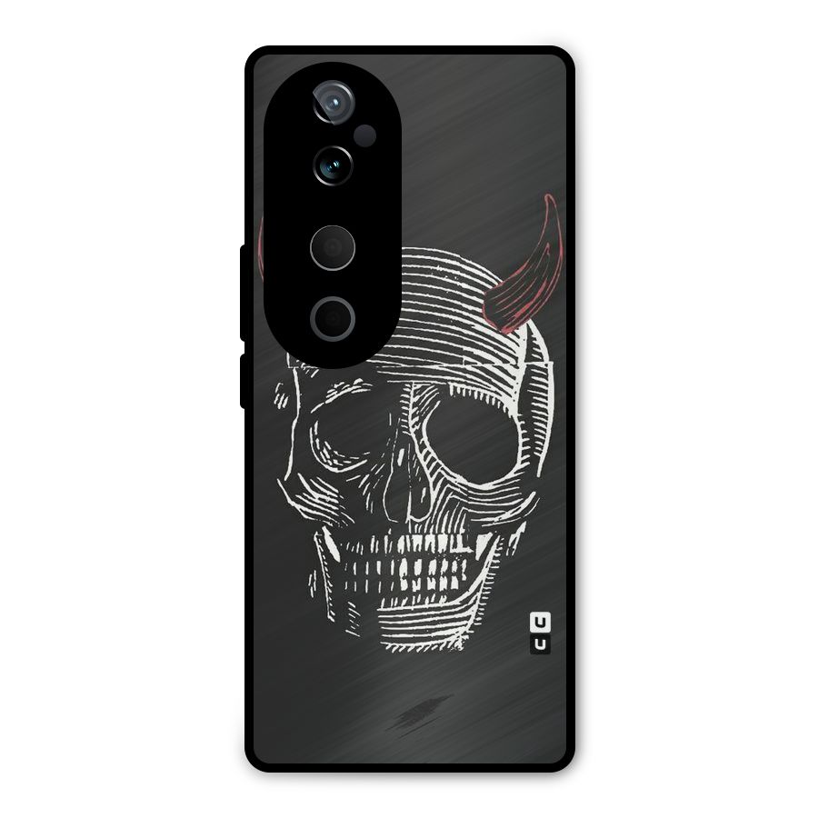 Spooky Face Metal Back Case for Vivo T3 Ultra