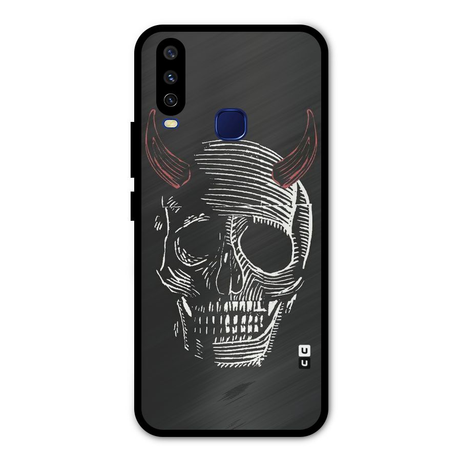 Spooky Face Metal Back Case for Vivo V17