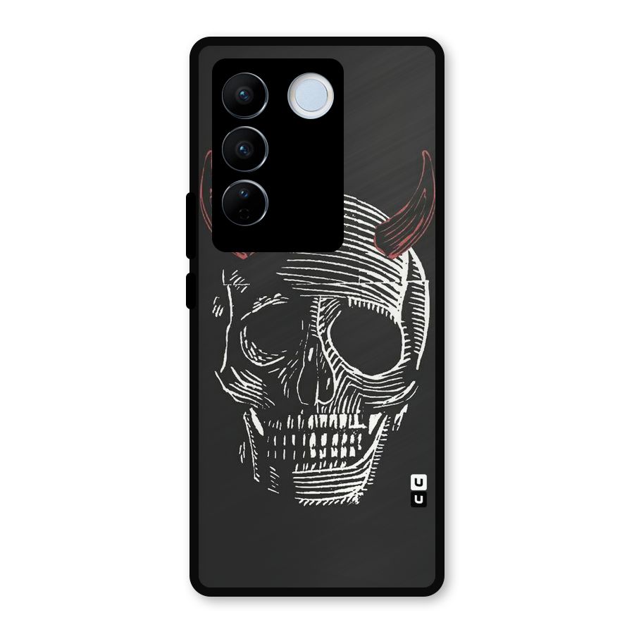 Spooky Face Metal Back Case for Vivo V27