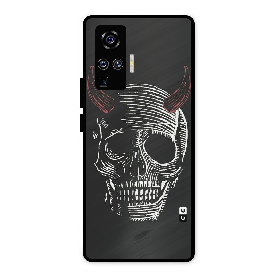 Spooky Face Metal Back Case for Vivo X50 Pro
