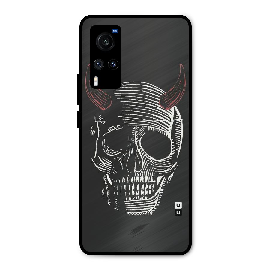 Spooky Face Metal Back Case for Vivo X60