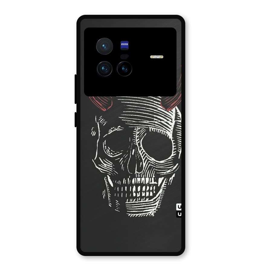 Spooky Face Metal Back Case for Vivo X80