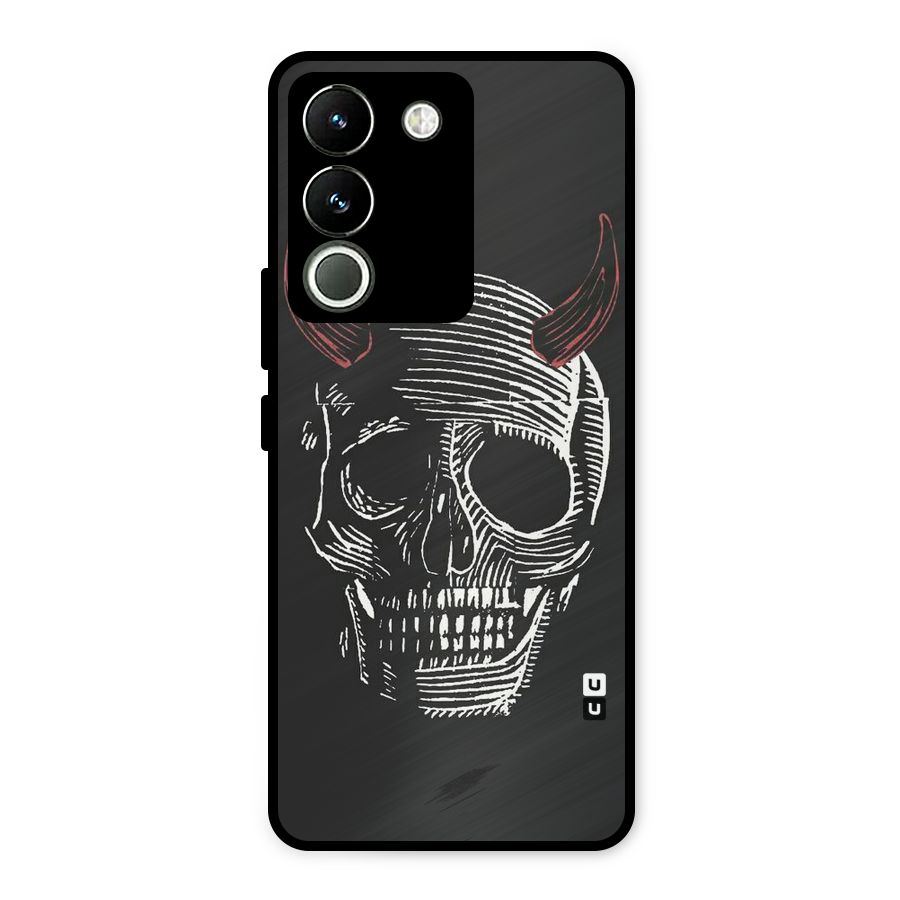 Spooky Face Metal Back Case for Vivo Y200